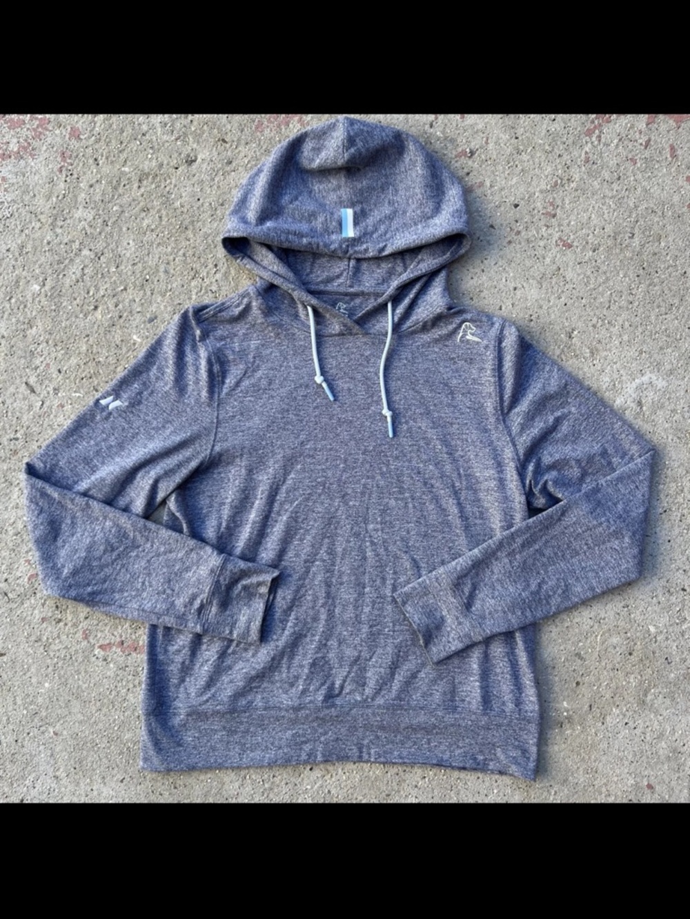 Rhoback Womens Hesi Performance Pullover Hoodie Grey Medium Golf Pickleball
